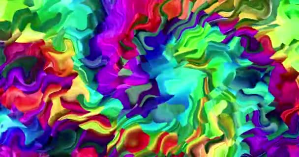 Fondo Líquido Multicolor Animación Colorida Abstracta Textura Hermosa Del Gradiente — Vídeo de stock