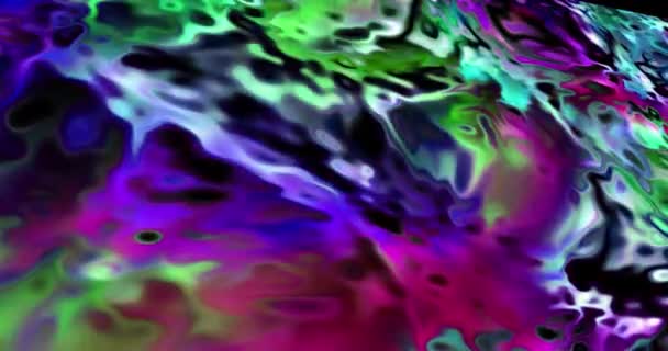 Abstrakcyjna Kolorowa Animacja Wielokolorowe Tło Cieczy Piękna Gradientowa Tekstura Poruszające — Wideo stockowe