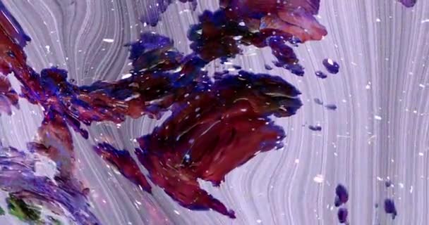 Abstracte Kleurrijke Animatie Multicolor Vloeibare Achtergrond Mooie Gradiënt Textuur Bewegende — Stockvideo