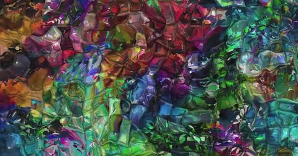 Fondo Líquido Multicolor Animación Colorida Abstracta Textura Hermosa Del Gradiente — Vídeo de stock
