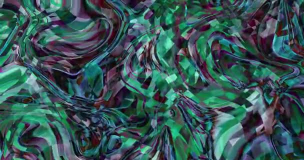 抽象的なカラフルなアニメーション 多色の液体の背景 美しいグラデーションのテクスチャ 抽象的な多色の背景を移動 — ストック動画
