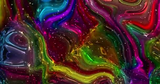 Astratto Animazione Colorata Sfondo Liquido Multicolore Bella Texture Gradiente Sfondo — Video Stock