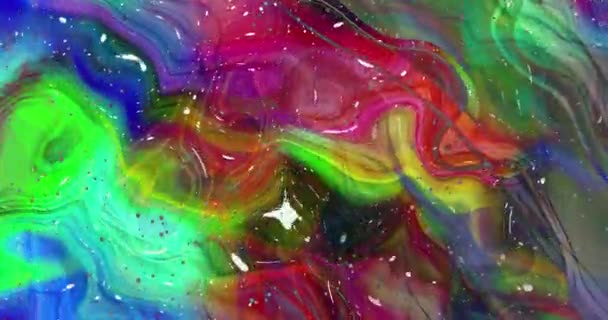 Astratto Animazione Colorata Sfondo Liquido Multicolore Bella Texture Gradiente Sfondo — Video Stock