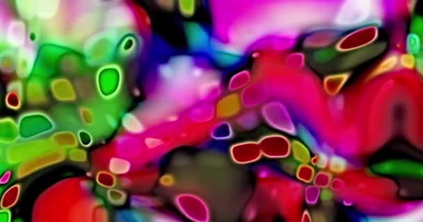 Abstracte Kleurrijke Animatie Multicolor Vloeibare Achtergrond Mooie Gradiënt Textuur Bewegende — Stockvideo