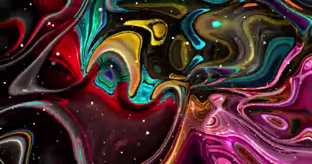 Abstract Colorful Animation Multicolor Liquid Background Beautiful Gradient Texture Moving — Stock Video