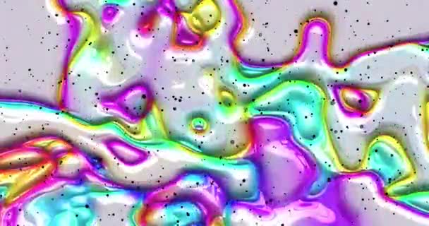 Astratto Animazione Colorata Sfondo Liquido Multicolore Bella Texture Gradiente Sfondo — Video Stock