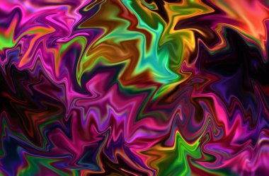 dijital boyalı soyut tasarım, renkli grunge dokusu, fraktal sanat, saykodelik illüstrasyon, soyut arkaplan