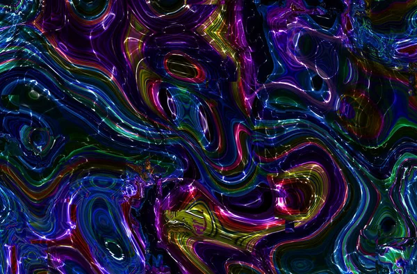 Diseño Abstracto Pintado Digital Textura Grunge Colorida Arte Fractal Ilustración — Foto de Stock