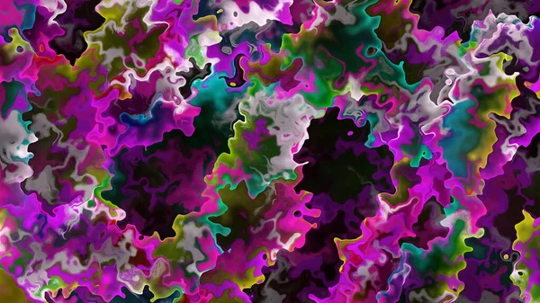 Diseño Abstracto Pintado Digital Textura Grunge Colorida Arte Fractal Ilustración — Foto de Stock