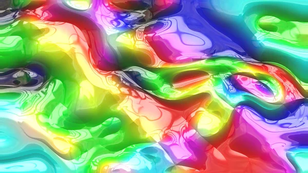 数码绘画抽象设计 彩色纹理 分形艺术 迷幻插图 抽象背景 — 图库照片