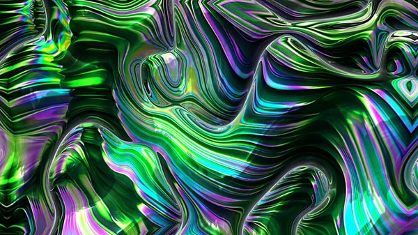 Digital Målade Abstrakt Design Färgglada Grunge Konsistens Fraktal Konst Psykedelisk — Stockfoto