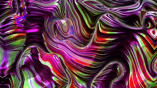 Цифровой Окрашенный Абстрактный Дизайн Красочная Гранжевая Текстура Фрактальное Искусство Психоделическая — стоковое фото