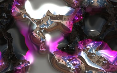 dijital boyalı soyut tasarım, renkli grunge dokusu, fraktal sanat, saykodelik illüstrasyon, soyut arkaplan