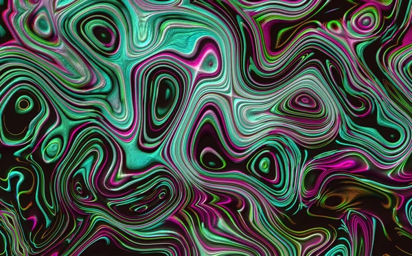 Digitaal Geschilderd Abstract Design Kleurrijke Grunge Textuur Fractal Art Psychedelische — Stockfoto