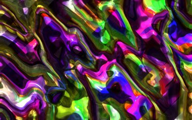 dijital boyalı soyut tasarım, renkli grunge dokusu, fraktal sanat, saykodelik illüstrasyon, soyut arkaplan