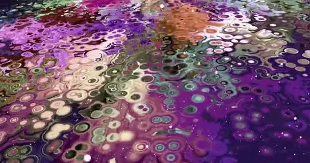 Animasi Penuh Warna Abstrak Multicolor Liquid Background Beautiful Gradient Texture — Stok Video