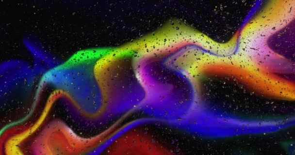 Astratto Animazione Colorata Sfondo Liquido Multicolore Bella Texture Gradiente Sfondo — Video Stock