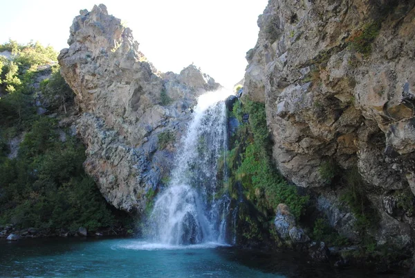 Landschap Waterval Een Park Chili — Stockfoto