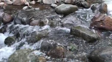 şelale ve nehir bir parkta akış 