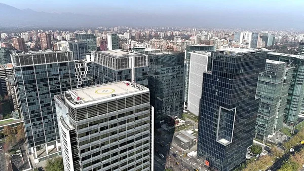 Вид Воздуха Парк Городской Пейзаж Сантьяго Чили — стоковое фото