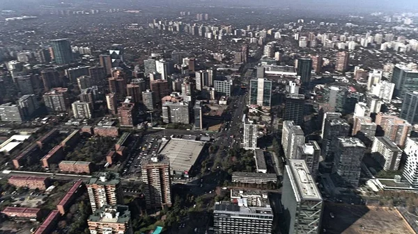 Aerial View Park City Landscape Santiago Chile — Stock Photo, Image