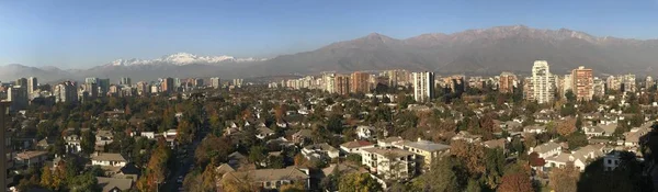 Mountain Snow Landscape City View Chile — Stock Photo, Image