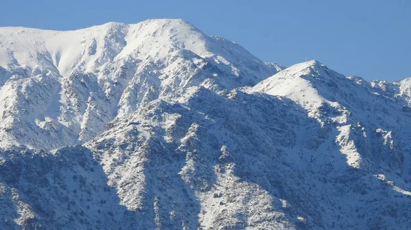 Krajina Hory Sněhu Město Mraky Santiago Chile — Stock fotografie