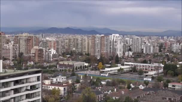산티아고 칠레에서 구름의 — 비디오