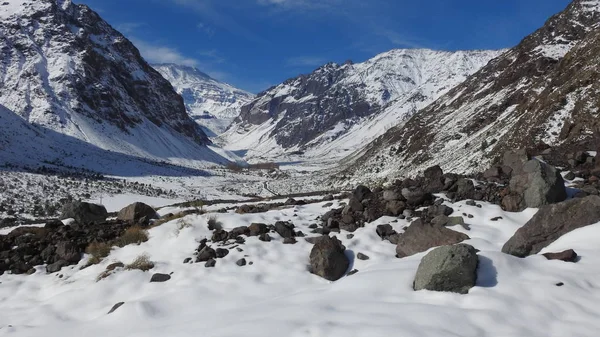 Landschaft Aus Bergschnee Und Natur Chile — Stockfoto
