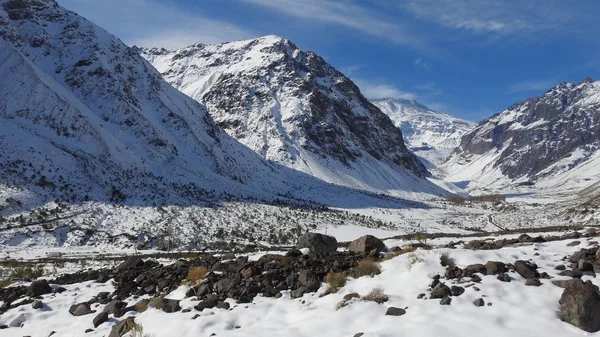 Paisagem Neve Montanha Natureza Chile — Fotografia de Stock