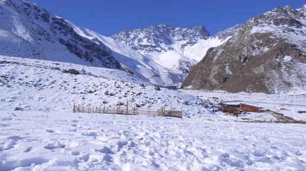 Dağ kar ve doğa manzara