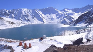 Dağ kar ve doğa manzara