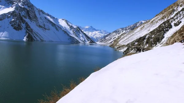 Paisagem Neve Montanha Natureza — Fotografia de Stock