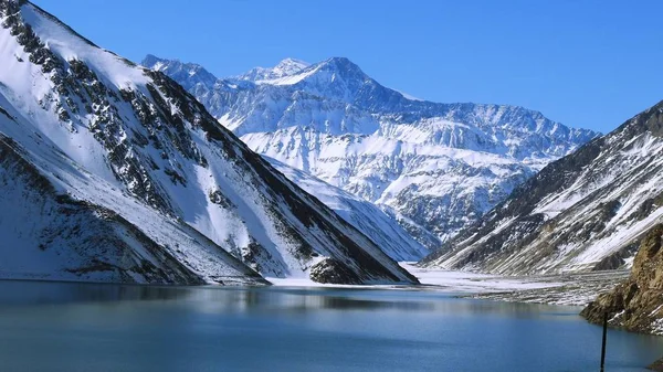 Paisagem Neve Montanha Natureza — Fotografia de Stock