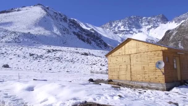 Landskap Berg Snö Och Natur Santiago Chile — Stockvideo