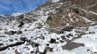 Manzara, dağ kar ve doğa Santiago, Chile