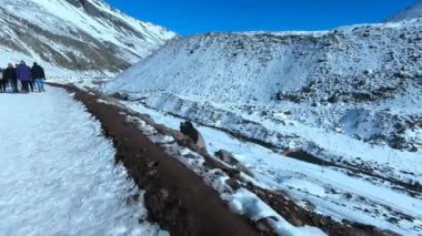 Manzara, dağ kar ve doğa Santiago, Chile