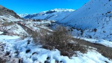 Manzara, dağ kar ve doğa Santiago, Chile