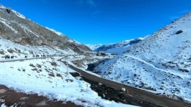 Manzara, dağ kar ve doğa Santiago, Chile