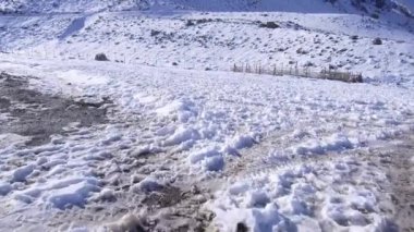 Manzara, dağ kar ve doğa Santiago, Chile