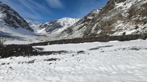 Landschaft Bergschnee Und Natur Santiago Chile — Stockvideo