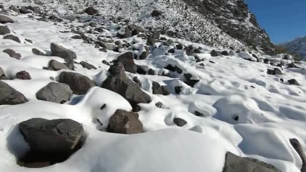 Paisagem Neve Montanha Natureza Santiago Chile — Vídeo de Stock