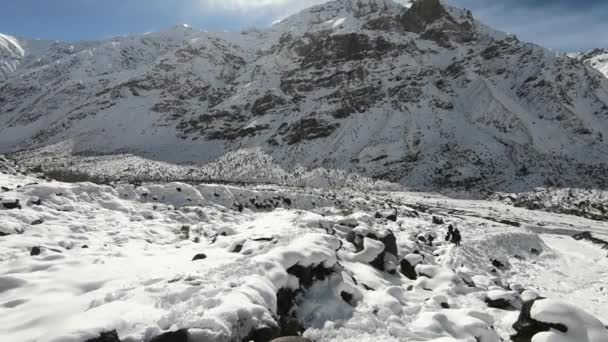 Paesaggio Neve Montagna Natura Santiago Del Cile — Video Stock