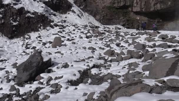 Manzara Dağ Kar Doğa Santiago Chile — Stok video