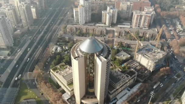 Vista Aérea Hotel Santiago Chile — Vídeos de Stock