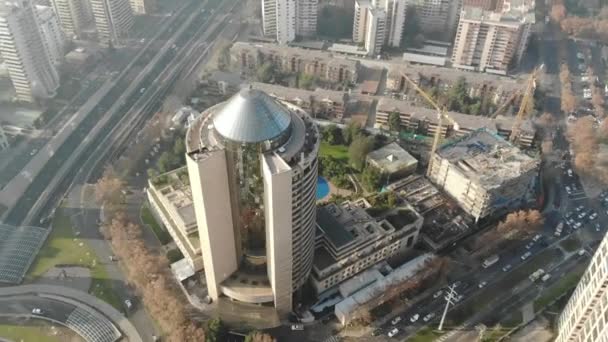 Vista Aérea Hotel Santiago Chile — Vídeo de Stock