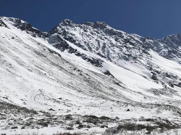 Paisagem Neve Montanha Natureza — Fotografia de Stock