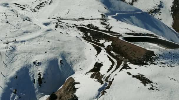 Widok Lotu Ptaka Ośrodku Narciarskim Chile — Wideo stockowe