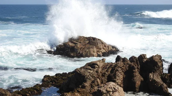 Landscape Beach Rocky Cliff Seaside Nature — Stock Photo, Image