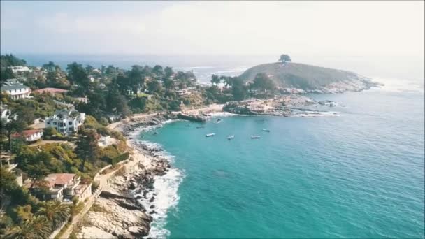 Paesaggio Mare Spiaggia Rocciosa — Video Stock